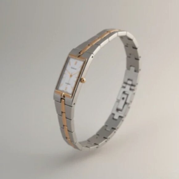 Seiko Ladies Two Tone Watch Stainless Steel Japan Quartz 2E20-7479 RO main image 9